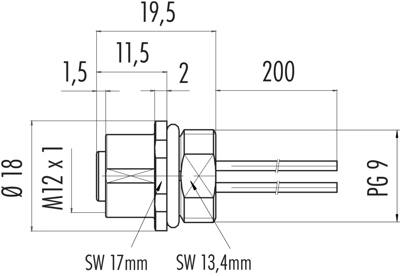 09 3442 433 05 binder Sensor-Aktor Kabel Bild 2