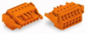 Buchsenleiste, 9-polig, RM 5.08 mm, abgewinkelt, orange, 231-2309/037-000