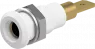 4 mm socket, plug-in connection, mounting Ø 8.1 mm, white, 64.3040-29