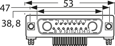 3017W2SAU99G40X CONEC D-Sub Steckverbinder Bild 4