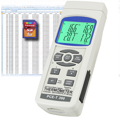 PCE-T390 PCE Instruments Thermometer, Anzeigegeräte Bild 1