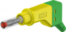 4 mm Stecker, Schraubanschluss, 1,0 mm², CAT II, gelb/grün, 66.9327-20