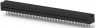 Stiftleiste, 60-polig, RM 2.54 mm, gerade, schwarz, 2-746610-4
