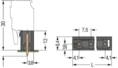 231-241/001-000/105-604 WAGO PCB Connection Systems Image 2