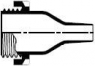 Durchführungswarmschrumpfmuffe, gerade, S1 (5/12 mm), S2 (10/4 mm), 879258-000