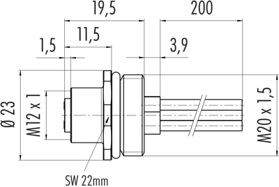 09 0632 642 04 binder Sensor-Aktor Kabel Bild 2