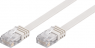 Patchkabel, RJ45-Stecker, gerade auf RJ45-Stecker, gerade, Cat 5e, U/UTP, PVC, 0.5 m, weiß