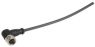 Sensor-Aktor Kabel, M12-Kabeldose, abgewinkelt auf offenes Ende, 3-polig, 2 m, PUR, schwarz, 21348700390020