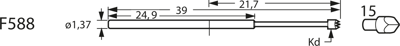 F58815B150G180 Feinmetall Prüfstifte Bild 3