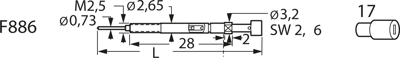 F88617B590G350SM Feinmetall Prüfstifte Bild 3