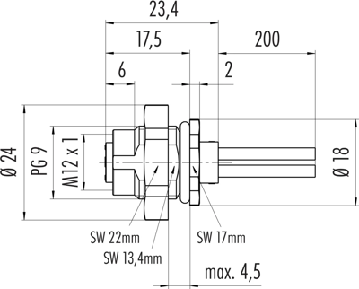 09 0692 321 04 binder Sensor-Actuator Cables Image 2