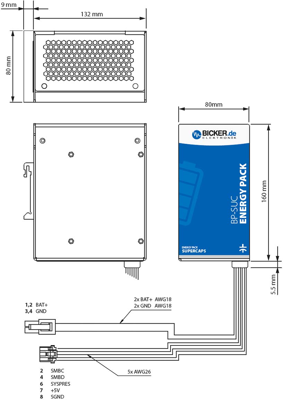 BP-SUC-16090D Bicker Elektronik Zubehör für Stromversorgungen Bild 2