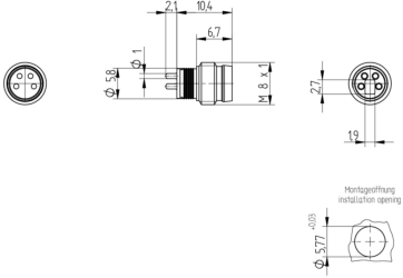 14508 Lumberg Automation Sensor-Aktor Rundsteckverbinder