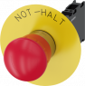 Not-Halt, Dreh-Entriegelung, Einbau-Ø 22.3 mm, unbeleuchtet, 500 V, 1 Öffner + 1 Schließer, 3SU1150-1HB20-3FH0