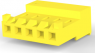 Buchsengehäuse, 5-polig, RM 3.96 mm, gerade, gelb, 3-643818-5