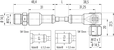 77 3734 3729 20908-0200 binder Sensor-Aktor Kabel Bild 2