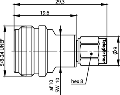 100024218 Telegärtner Koaxial Adapter Bild 2