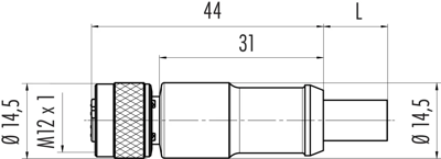 77 4330 0000 60702-1000 binder Sensor-Aktor Kabel Bild 2