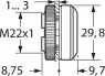 1.74.508.051/2400 RAFI Actuators, Signal Elements and Front Elements