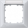 DELTA line aluminiummetallic Rahmen 1-fach mit Schriftfeld, 5TG25514