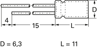 GRC00BA1011VTFL Vishay Elektrolyt Kondensatoren Bild 2