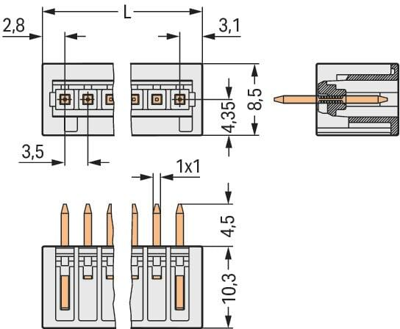 734-138/046-000 WAGO PCB Connection Systems Image 2