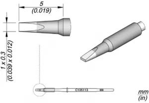 C105113 JBC Lötspitzen, Entlötspitzen und Heißluftdüsen