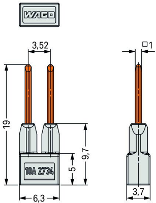 2734-402 WAGO Accessories for PCB Connectors, Connector Systems Image 5