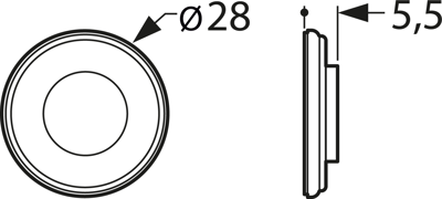 K28 WP 50 OHM VISATON Akustische Signalgeber Bild 2