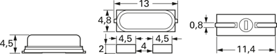 Q- 3,686400M-HC49USSMD-F-30-30-D-16-TR Auris Quarze