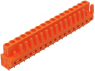 Buchsenleiste, 17-polig, RM 5.08 mm, gerade, orange, 232-177