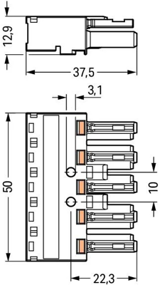 770-285/082-000 WAGO Gerätesteckverbinder Bild 2