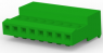 Buchsengehäuse, 8-polig, RM 2.54 mm, abgewinkelt, grün, 3-640443-8