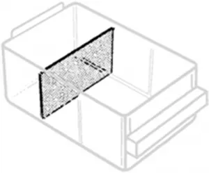 ESD TRENNWAND 150-02 Raaco Aufbewahrungssysteme