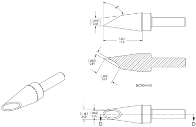 STP-WV30 METCAL Lötspitzen, Entlötspitzen und Heißluftdüsen Bild 3