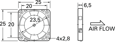 MFB25B12 SEPA Axiallüfter Bild 2