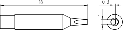 RTM 010 S MS Weller Lötspitzen, Entlötspitzen und Heißluftdüsen Bild 3