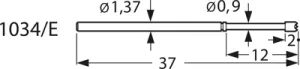 1034/E-M1-1.5N-AU-1.3 PTR Contact Probes