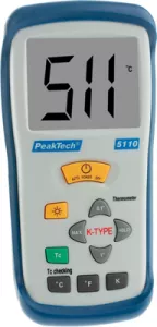 P 5110 PeakTech Thermometer, Anzeigegeräte