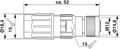 1641772 Phoenix Contact Sensor-Actuator Connectors Image 3