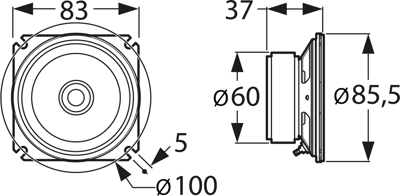 SL 87 XA 8 OHM VISATON Akustische Signalgeber Bild 2