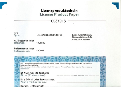 140385 EATON Software, Lizenzen, Erweiterungen