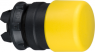 Drucktaster, unbeleuchtet, tastend, Bund rund, gelb, Frontring schwarz, Einbau-Ø 22 mm, ZB5AC54