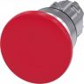 Pilzdrucktaster, unbeleuchtet, tastend, Bund rund, rot, Einbau-Ø 22.3 mm, 3SU1050-1BD20-0AA0