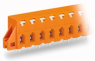 Leiterplattenklemme, 2-polig, RM 7.62 mm, 0,08-2,5 mm², 16 A, Käfigklemme, orange, 741-422