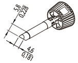 0142CDLF46A/SB Ersa Lötspitzen, Entlötspitzen und Heißluftdüsen Bild 2