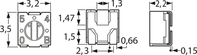 3313J-1-203E Bourns Electronics GmbH Trimmpotentiometer Bild 2