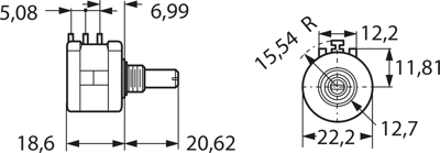 3590S-1-102L Bourns Electronics GmbH Potentiometers Image 2