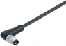 Sensor-Aktor Kabel, M8-Kabelstecker, abgewinkelt auf offenes Ende, 8-polig, 5 m, PUR, schwarz, 1.5 A, 79 3803 55 08