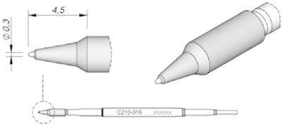 C210016 JBC Lötspitzen, Entlötspitzen und Heißluftdüsen